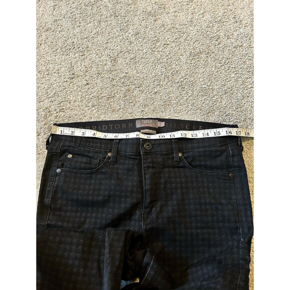 Torrid Jeans 12R Black Super Soft Sky High Rise Skinny‎ Houndstooth Stretch $85 - Picture 4 of 8